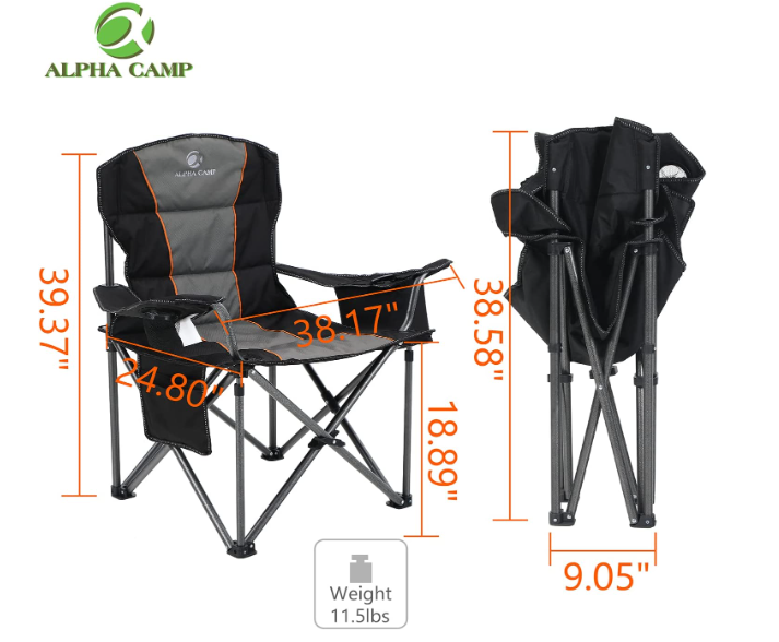 Best Beach Chair For Heavy Person (ALPHA) size