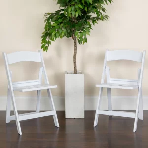 Flash Furniture Hercules™ Series Folding Chair - White Resin