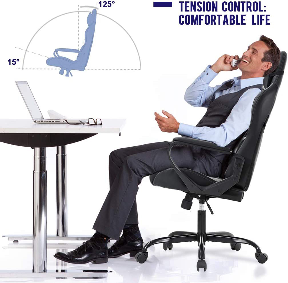 BestOffice Ergonomic Executive Swivel Rolling Chair with Lumbar