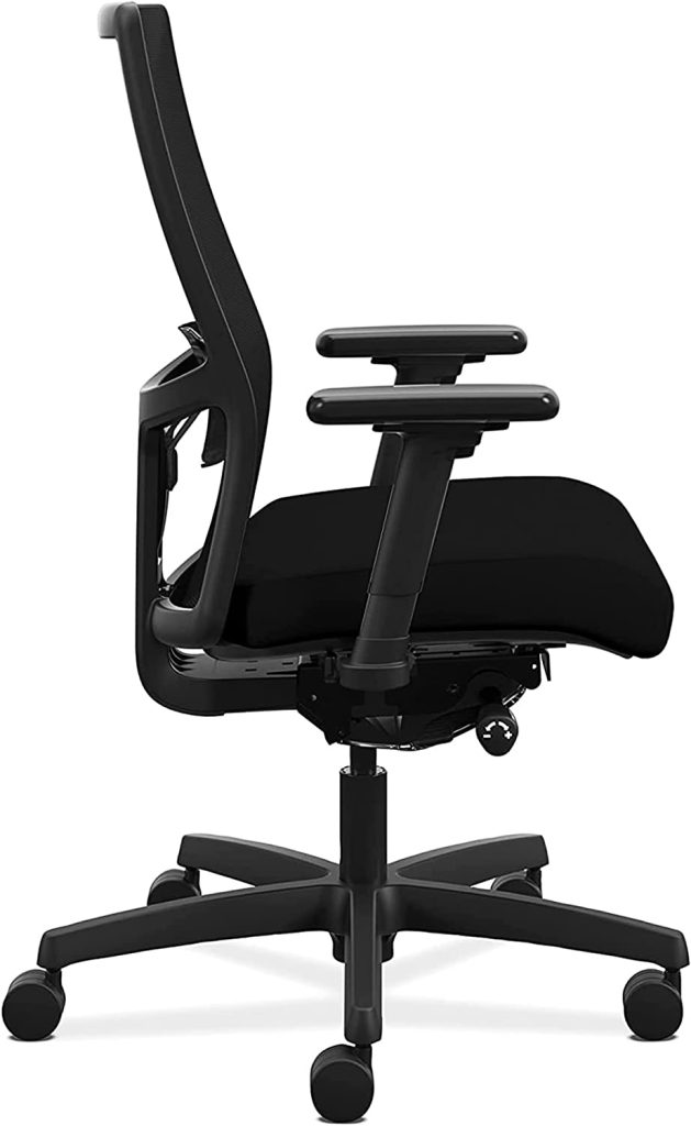 Hon Ergonomic chair with mesh back, Syncro tilt recline, adjust