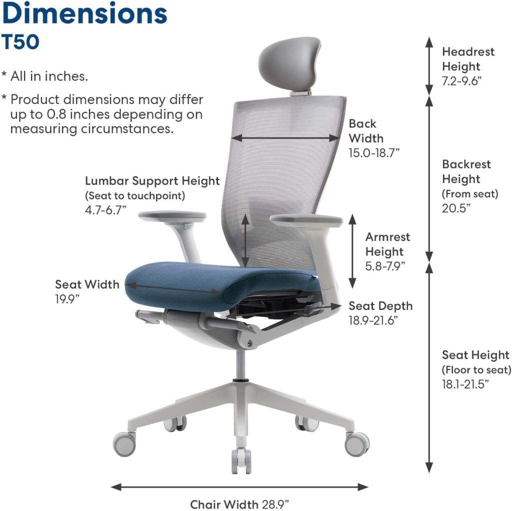 The SIDIZ T50 mesh home office desk chair with an adjustable h