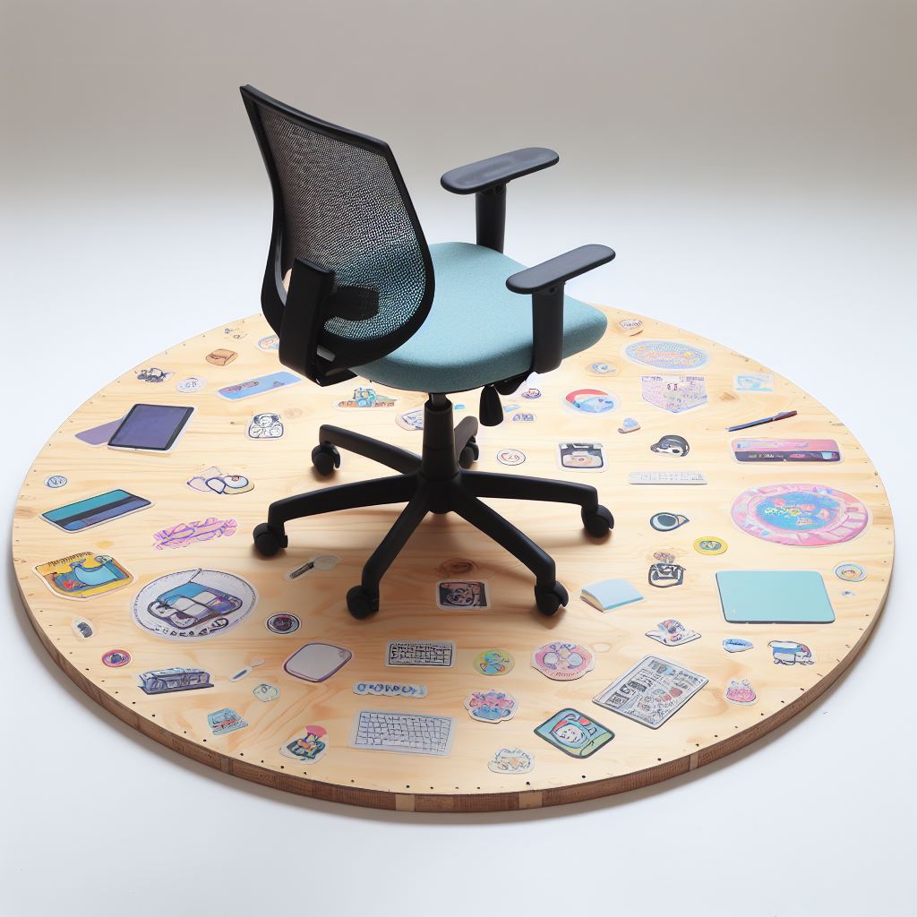 A DIY Office chair mat plywood