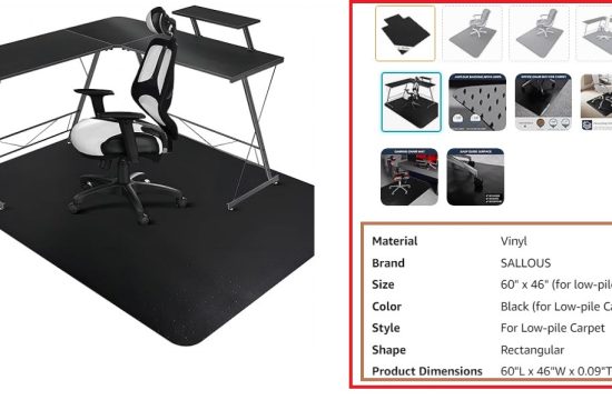 extra large office chair mat for carpet