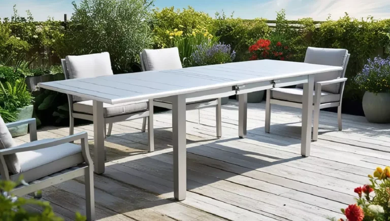 Best aluminum garden table extendable Latest