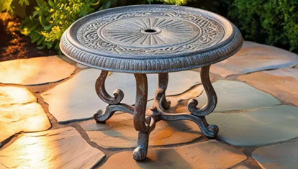 JARDIN DE CENTENNIAL Cast Aluminum Outdoor Side Table Review