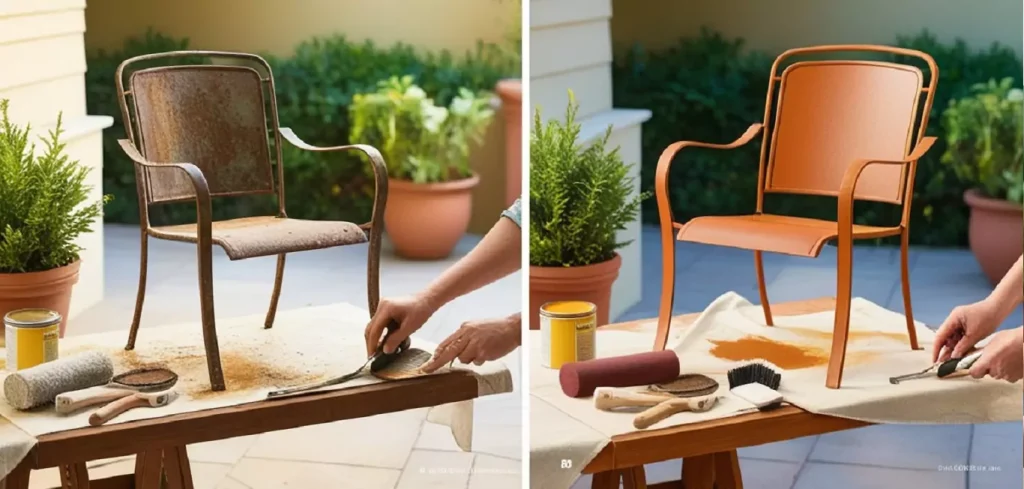 How to Restore Faded Metal Outdoor Furniture | Which process first?