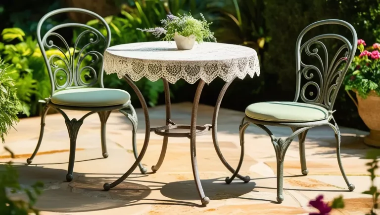 Aluminium garden bistro tables