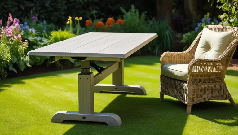 adjustable garden table