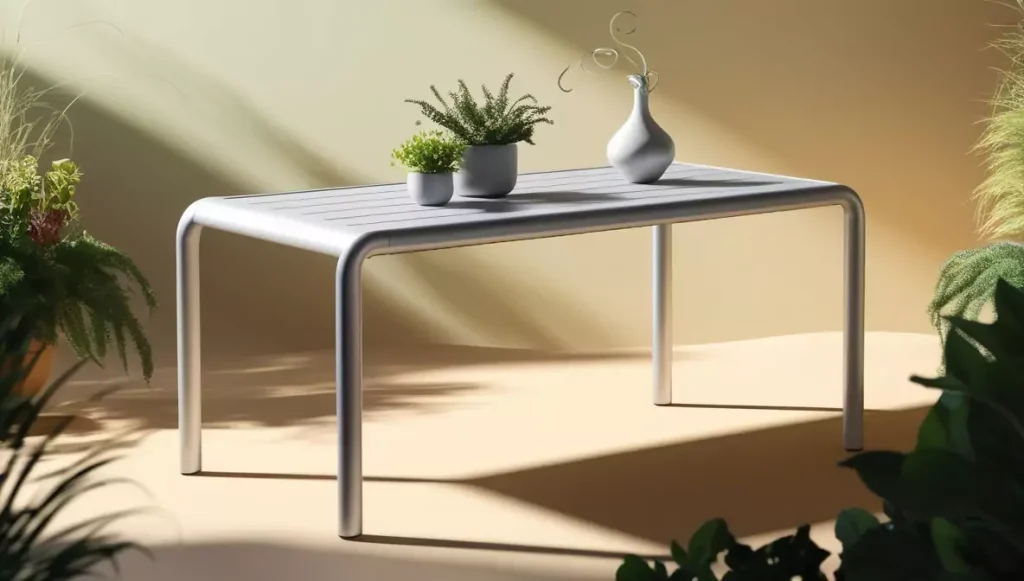 Benefit of aluminium garden table