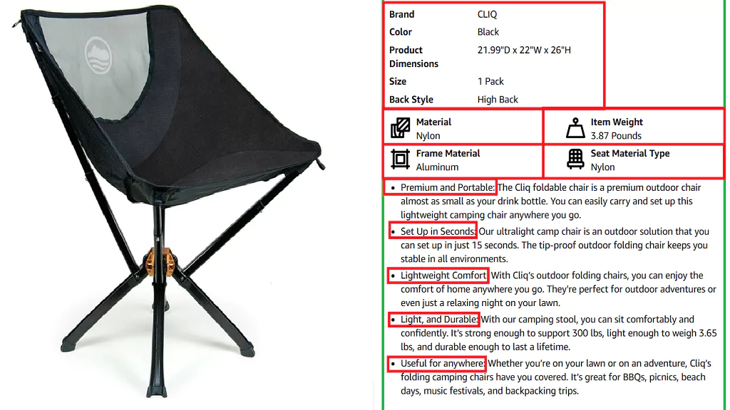 CLIQ Portable Camping Chair Review