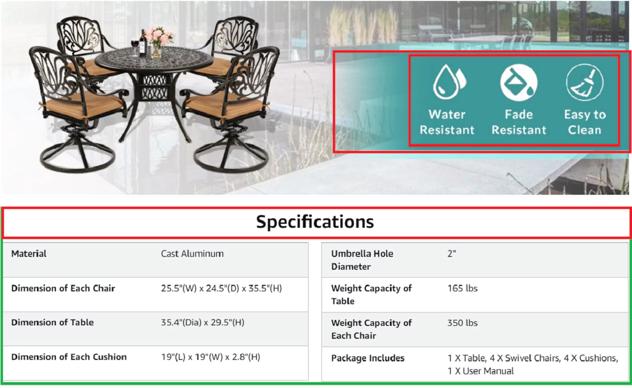 How Cast Aluminum patio furniture works