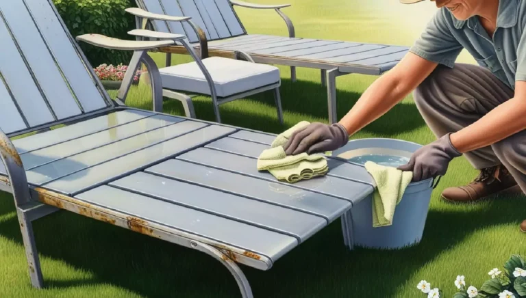 How to clean aluminum garden furniture work