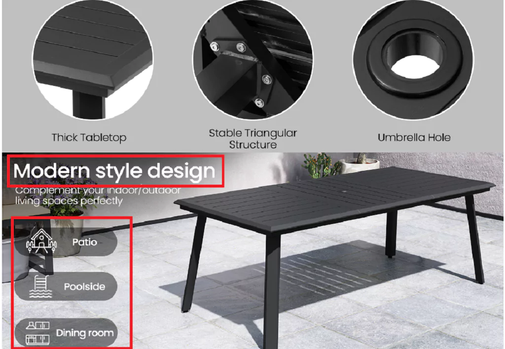 Qualities of best aluminum outdoor table