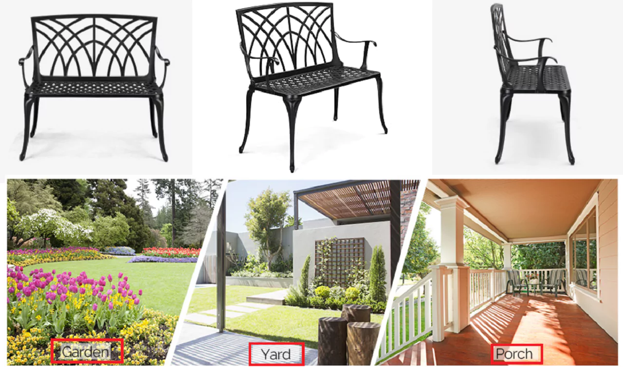 Rod iron garden bench best looks