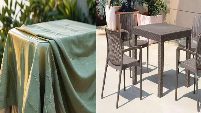 Is there any protection for an outdoor resin table main