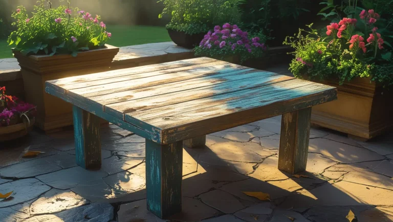 how to make a simple outdoor corner table