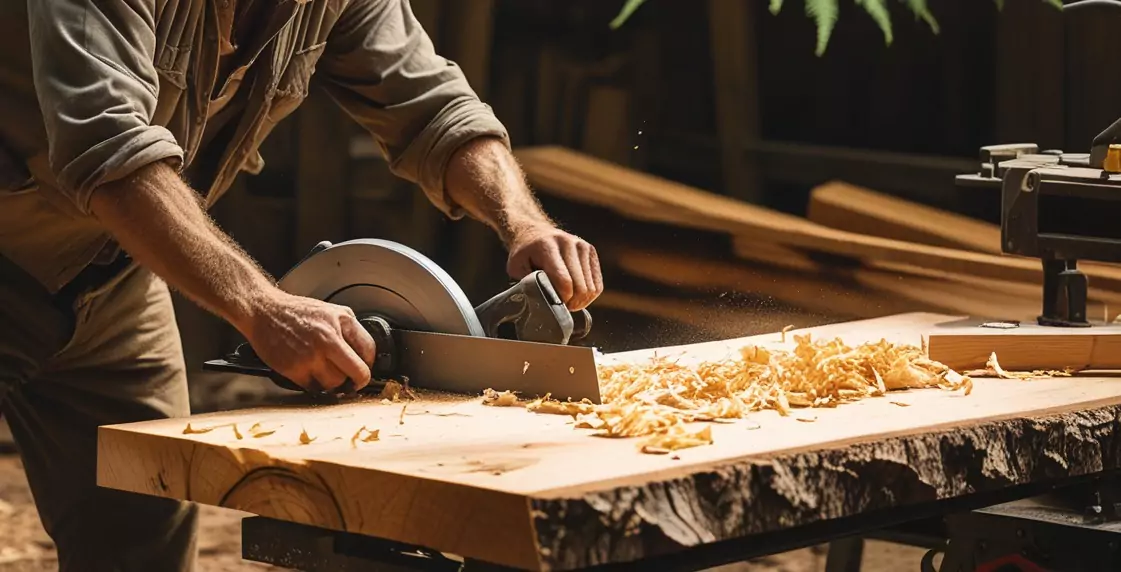 how to make a simple outdoor corner table cutting