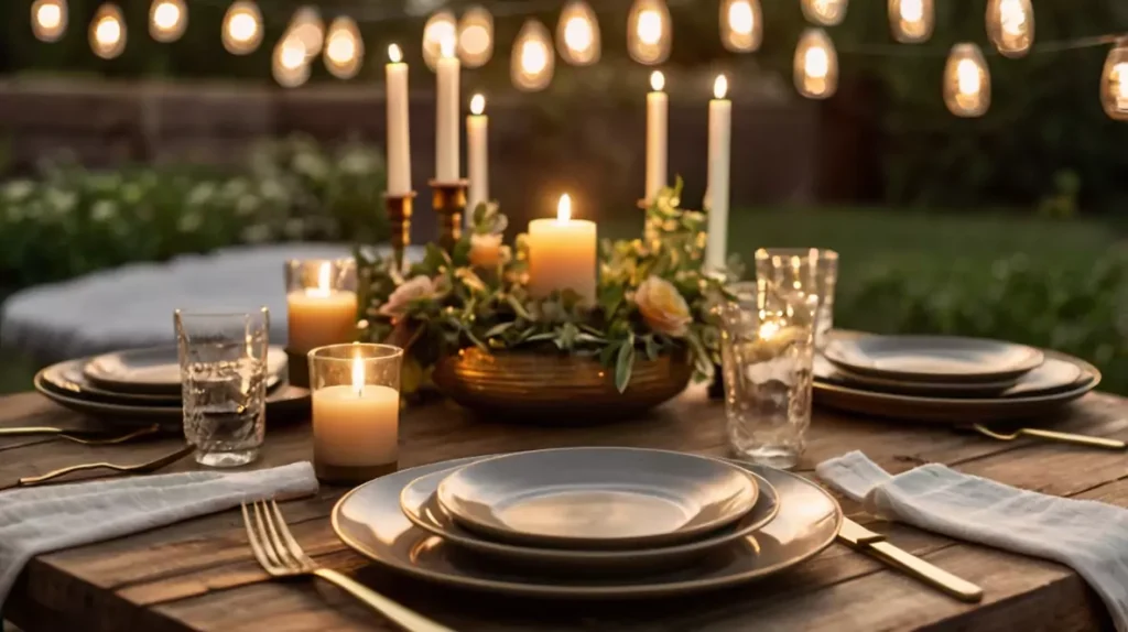 Outdoor table decor